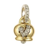 Charm Chantecler Donna Campanelle in Oro giallo Diamante 0.18 Ct 19461 - 19461